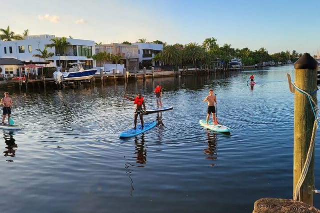 Paddleboarding through the Isles of Fort Lauderdale